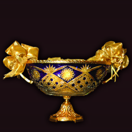 Le Chocolat Xtacy Luxe Gold Crystal Bowl