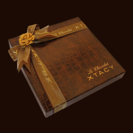 Le Chocolat XTACY Brown Croc Chocolate Box