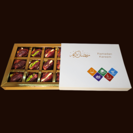 Le Chocolat XTACY 12 Piece Personalized ENOC Sleeve Dates Box