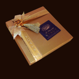 Le Chocolat XTACY 16 Piece Gold Metallic Chocolate Box