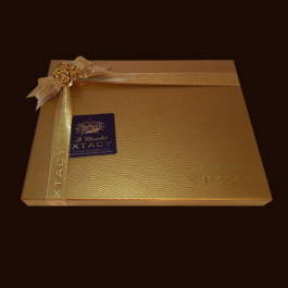 Le Chocolat XTACY 35 Piece Gold Metallic Chocolate Box