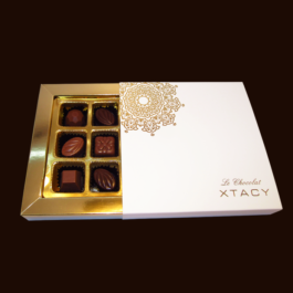 Le Chocolat XTACY 9 Piece White Luxury Chocolate Box