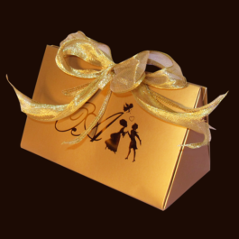 Le Chocolat XTACY Gold Wedding Favor Chocolate Pouch Personalized