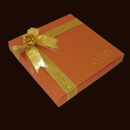 Le Chocolat XTACY 16 Piece Orange Chocolate Box