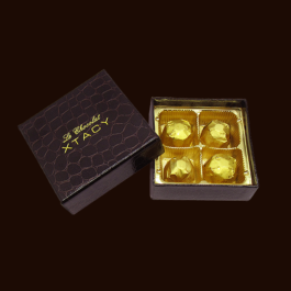 Le Chocolat XTACY 4 Piece Chocolate Brown Box