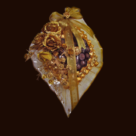 Le Chocolat XTACY Decorated Hand Blown Glass Platter