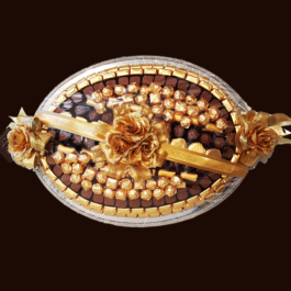 Le Chocolat XTACY Large Decorated Tray with Premium Chocolates and Pralines