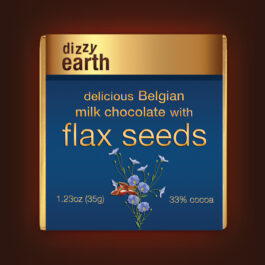 Superfood Delicious Belgian Milk Chocolate with Flax Seeds
